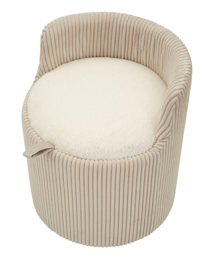Poef Dublino Dressing Table Pouf Withs Torage Ø 47×53 cm