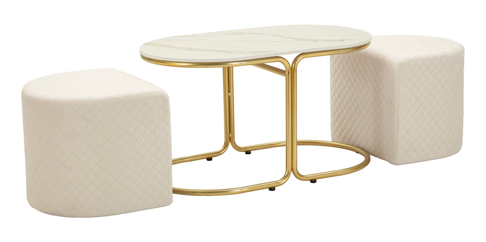 Salontafel Relax Coffee Table With 2 Stool 79×45×44 cm