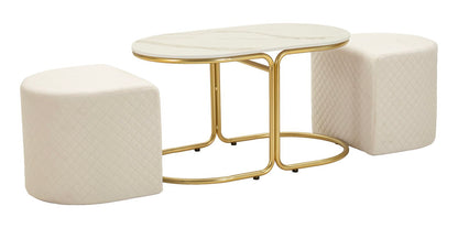 Salontafel Relax Coffee Table With 2 Stool 79×45×44 cm