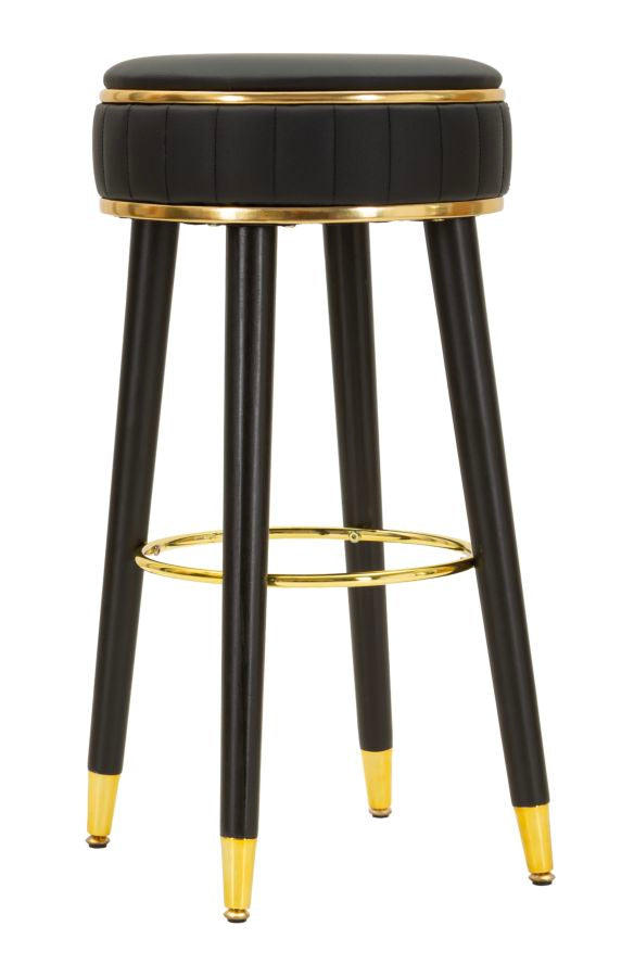Barkruk London Bar Stool Black Ø 38×74 cm