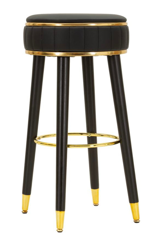 Barkruk London Bar Stool Black Ø 38×74 cm