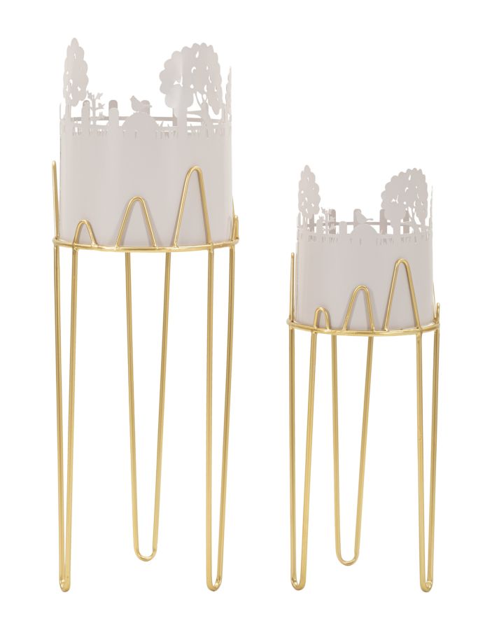 Vaashouder Tree Vase Holder Set 2 Pcs Ø 27×79 cm