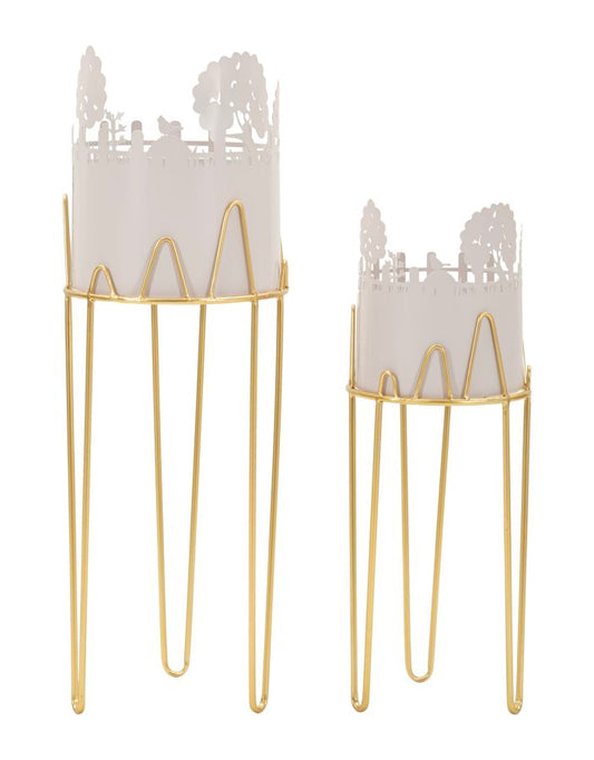 Vaashouder Tree Vase Holder Set 2 Pcs Ø 27×79 cm