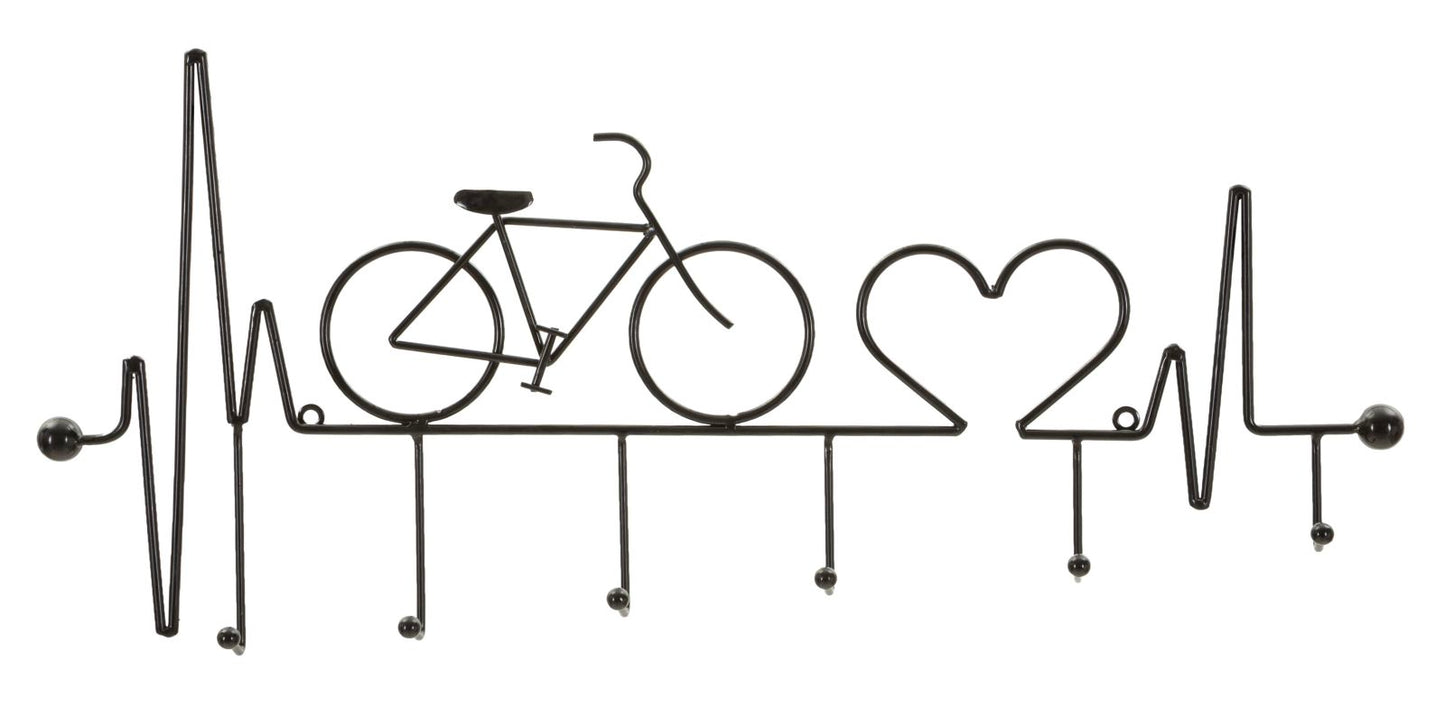 Kapstok Bicycle Wall Hanger Black Nero 59×3,2×26,5 cm