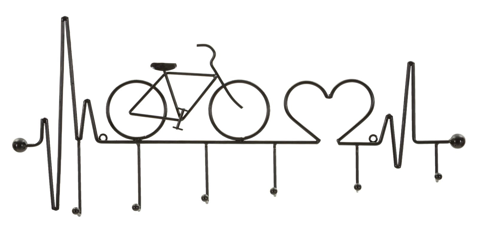 Kapstok Bicycle Wall Hanger Black Nero 59×3,2×26,5 cm