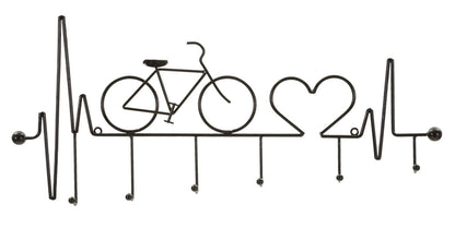 Kapstok Bicycle Wall Hanger Black Nero 59×3,2×26,5 cm