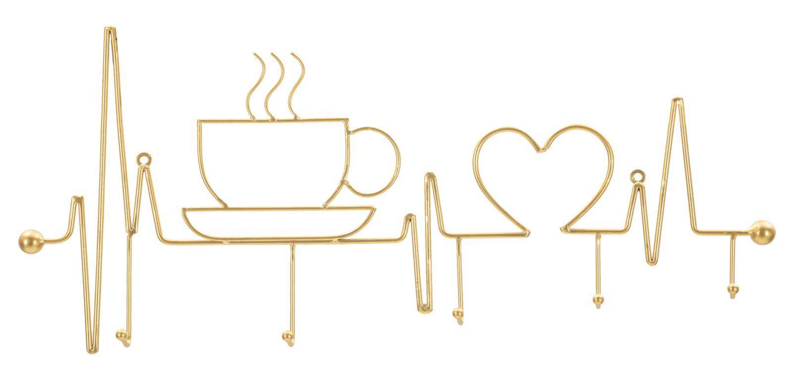 Kapstok Breakfast Wall Hanger Gold 60×3,8×26,7 cm