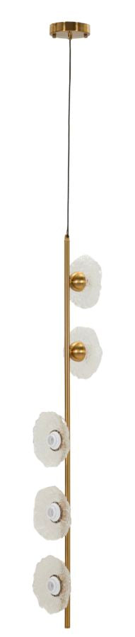 Plafondlamp Emily Vertical Ceiling Lamp Trasparent Glass 15×16×110 cm