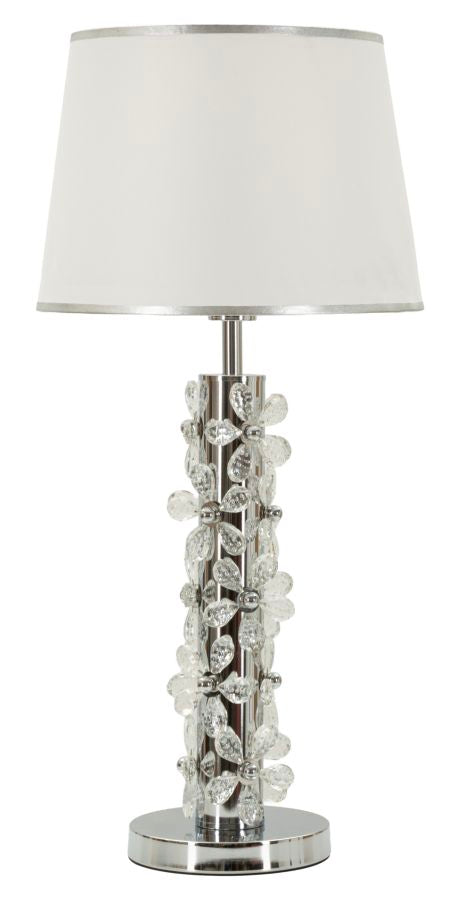 Tafellamp Flower Table Lamp Silver Ø 35×74 cm