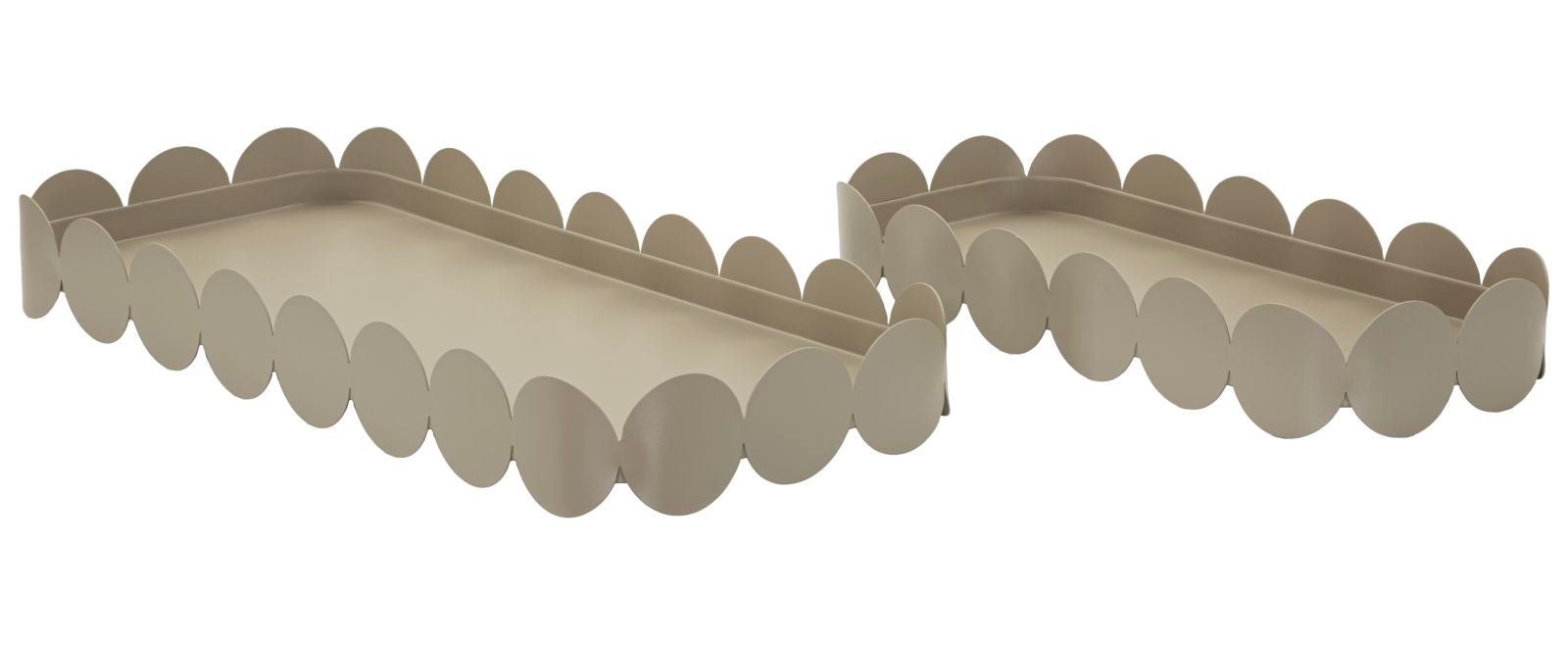 Dienblad Saturn Tray Rect. Dove Grey Set 2 Pcs 40×16,5×4,5 cm