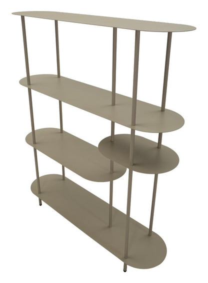 Boekenkast Saturn Book Shelf Dove Grey 118×31×139 cm