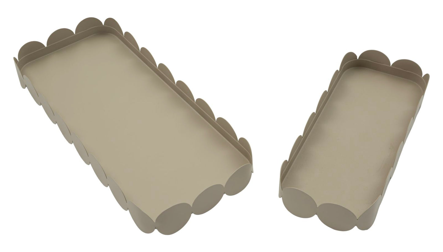 Dienblad Saturn Tray Rect. Dove Grey Set 2 Pcs 40×16,5×4,5 cm