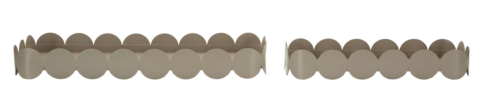 Dienblad Saturn Tray Rect. Dove Grey Set 2 Pcs 40×16,5×4,5 cm