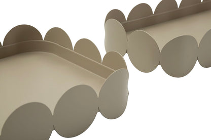 Dienblad Saturn Tray Rect. Dove Grey Set 2 Pcs 40×16,5×4,5 cm