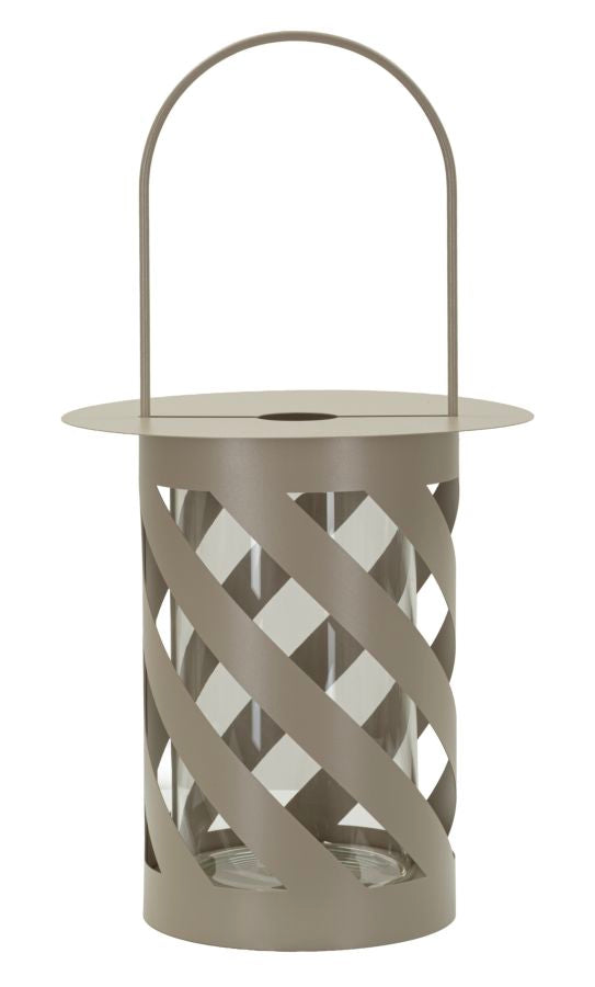 Lantaarn Twist Saturn Lantern Dove Grey Ø 23×43 cm