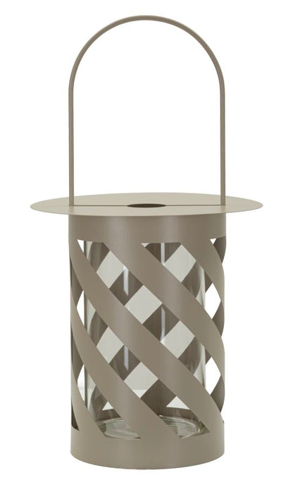 Lantaarn Twist Saturn Lantern Dove Grey Ø 23×43 cm