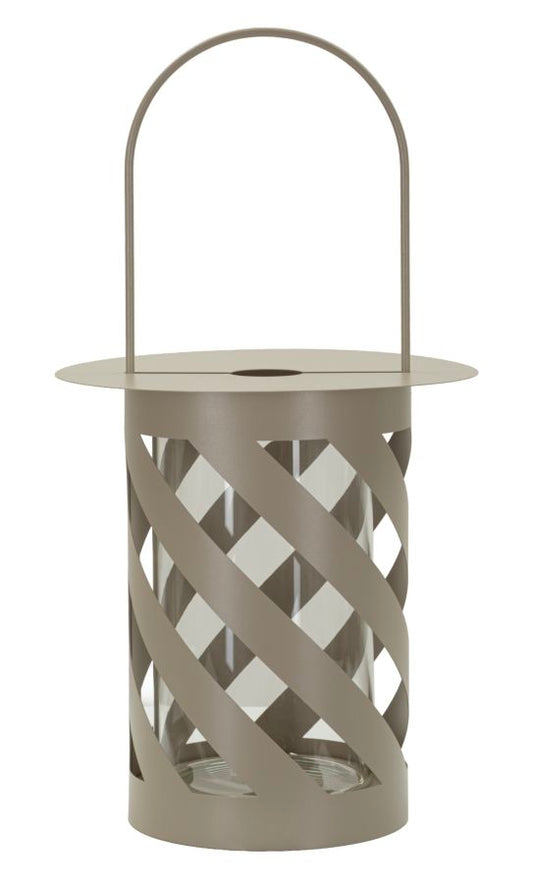 Lantaarn Twist Saturn Lantern Dove Grey Ø 23×43 cm