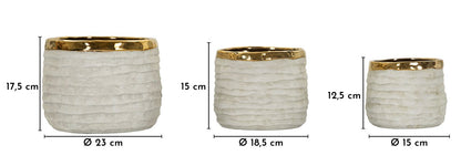 Vaas Lima Tall Cachepot Set 3 Pcs Ø 23×17,5 cm