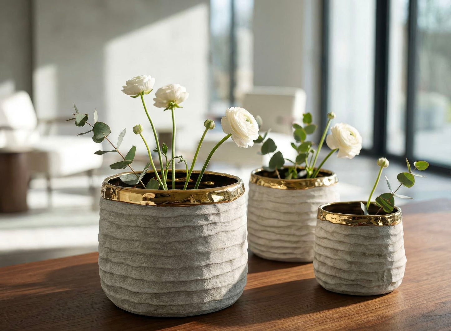 Vaas Lima Tall Cachepot Set 3 Pcs Ø 23×17,5 cm