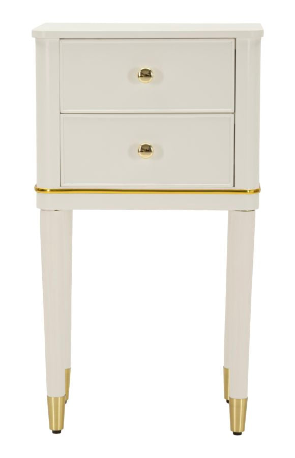 Nachtkastje Camille Bedside White 40×30×71 cm