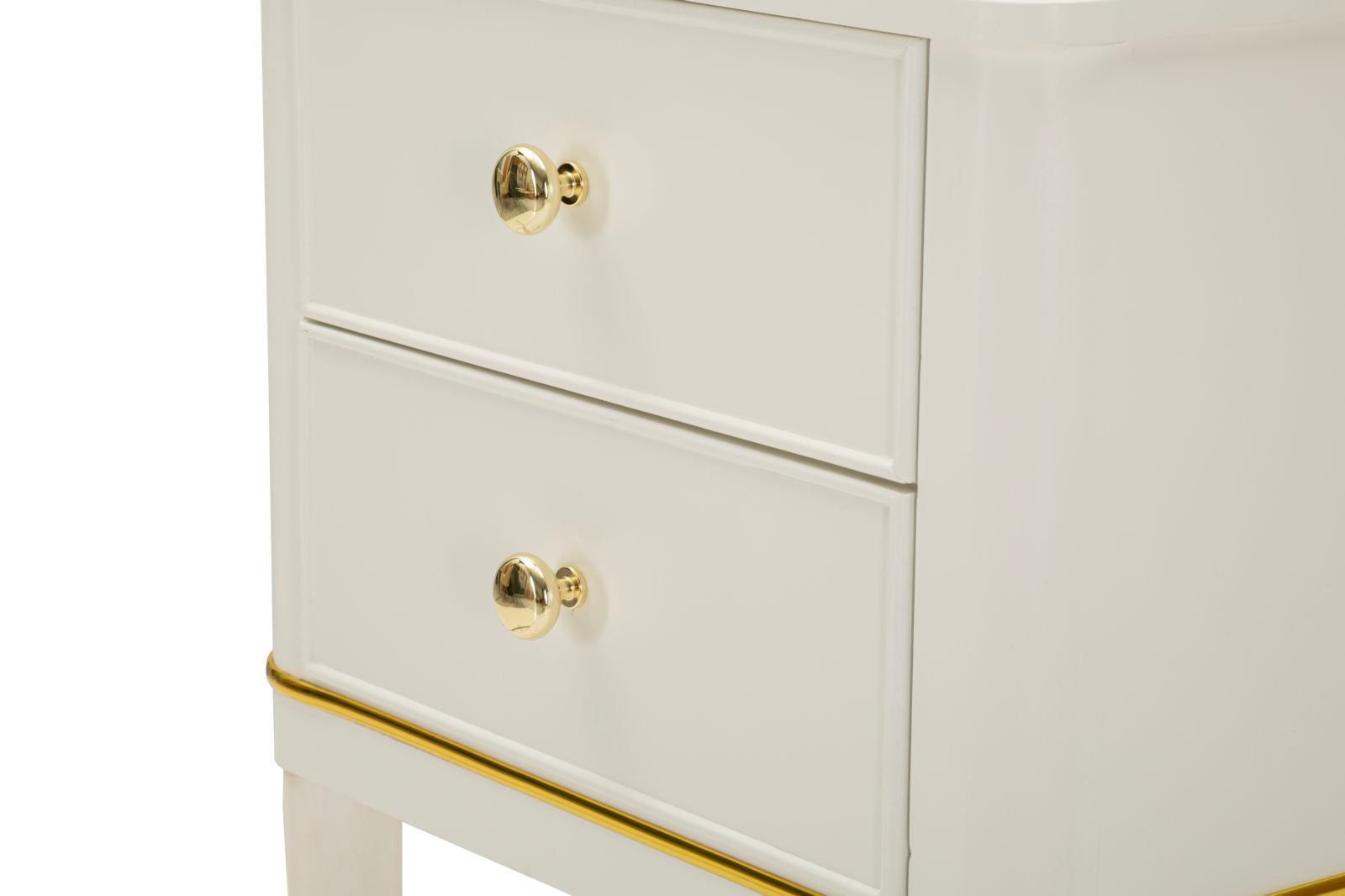 Nachtkastje Camille Bedside White 40×30×71 cm