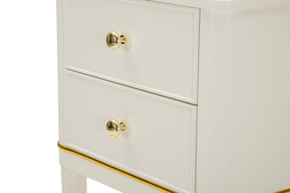 Nachtkastje Camille Bedside White 40×30×71 cm