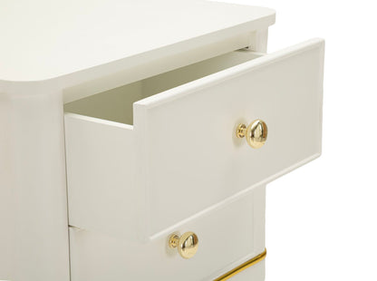 Nachtkastje Camille Bedside White 40×30×71 cm