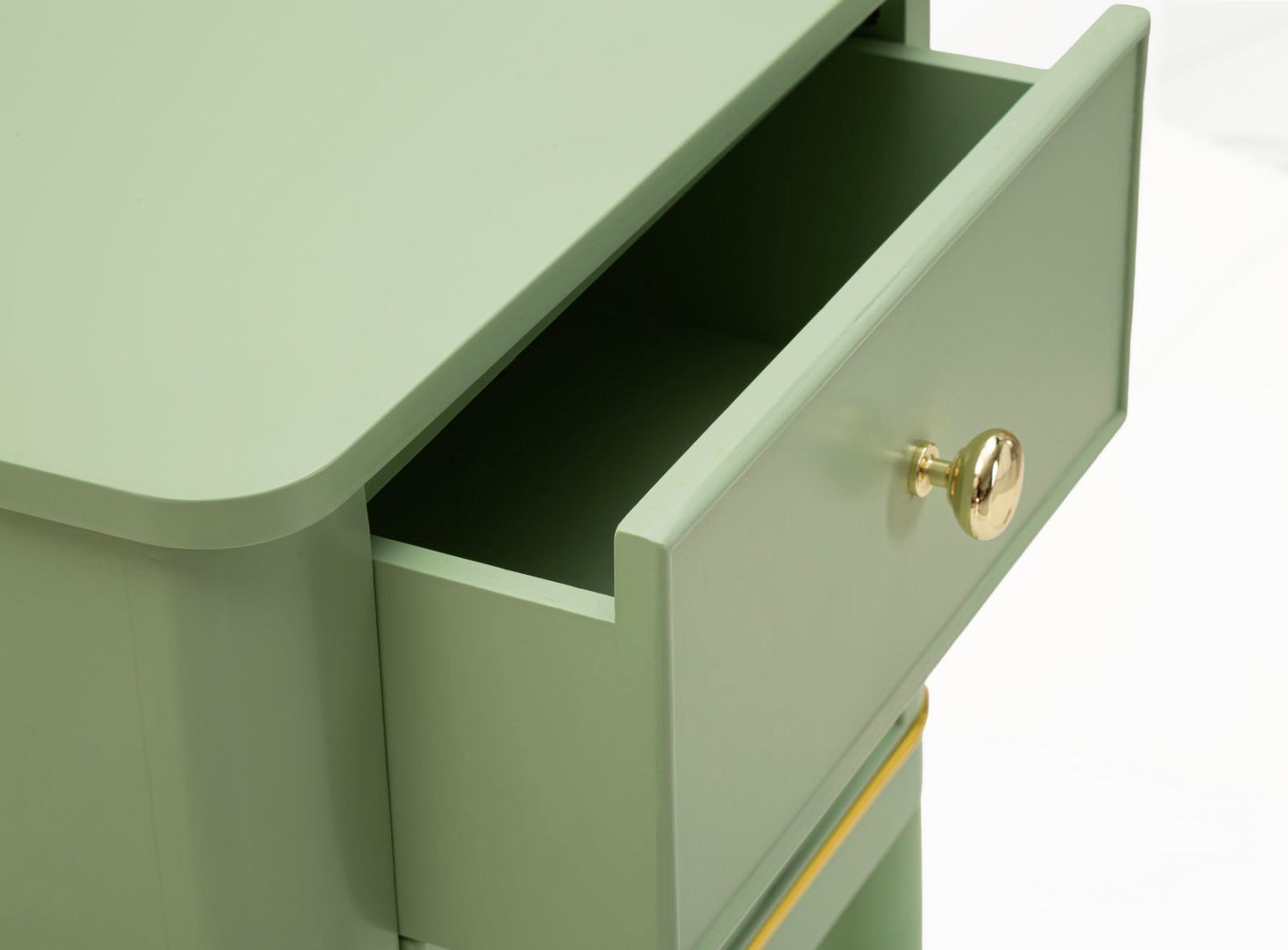 Nachtkastje Camille Bedside Green 40×30×71 cm