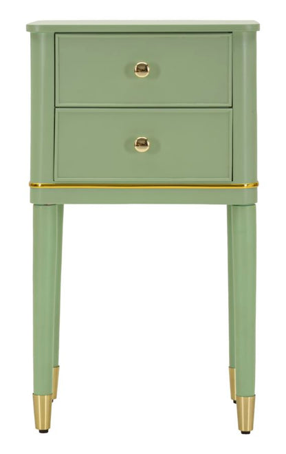 Nachtkastje Camille Bedside Green 40×30×71 cm