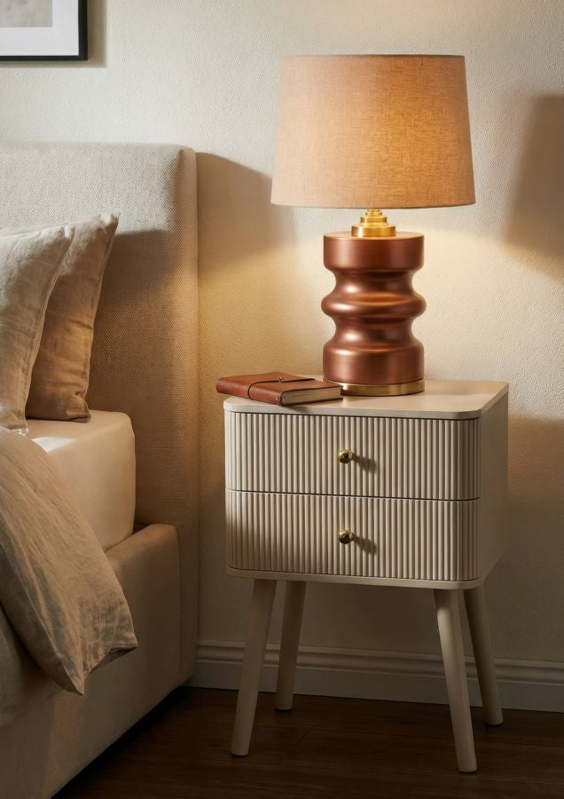 Nachtkastje Shy Bedside 2 Drawers 34×37,5×59 cm