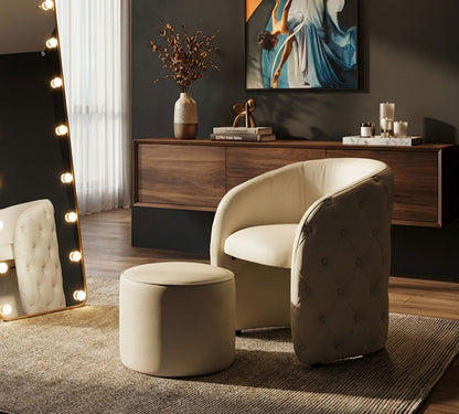 Fauteuil Zagabria Armchair With Stool 76×75×80 cm