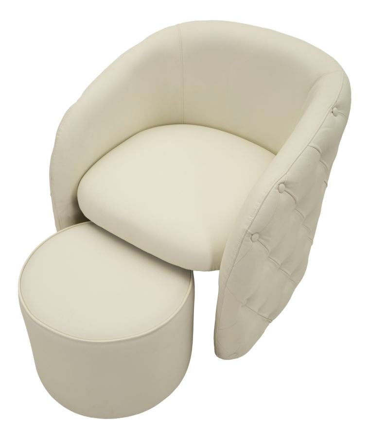 Fauteuil Zagabria Armchair With Stool 76×75×80 cm