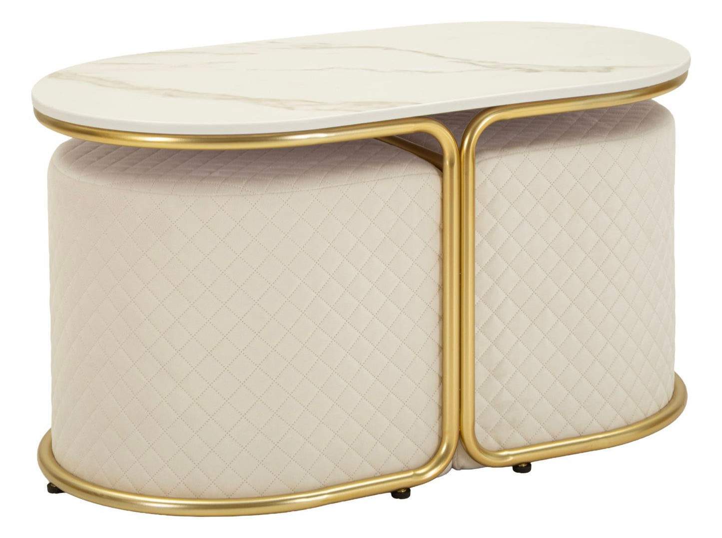 Salontafel Relax Coffee Table With 2 Stool 79×45×44 cm