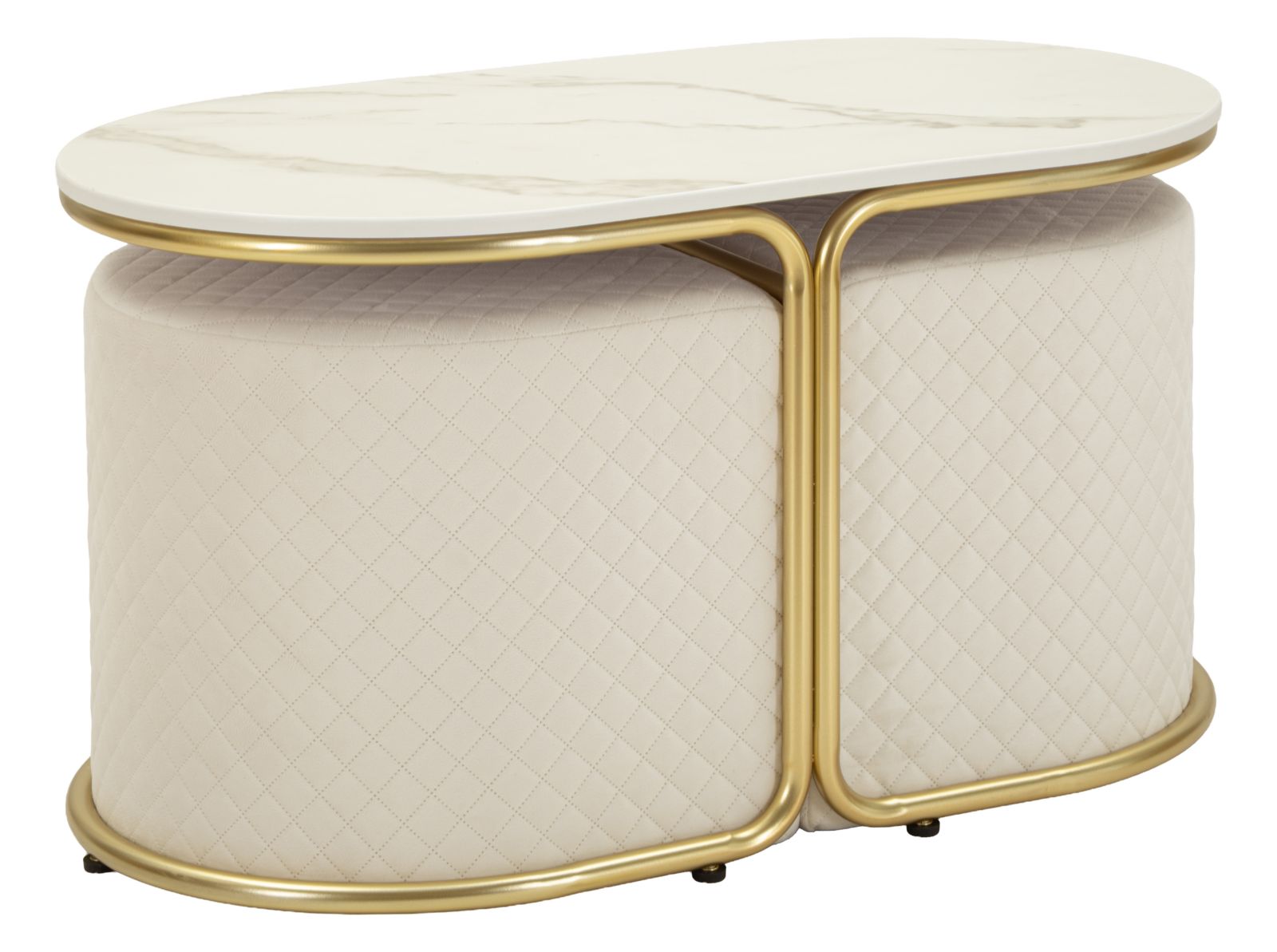 Salontafel Relax Coffee Table With 2 Stool 79×45×44 cm