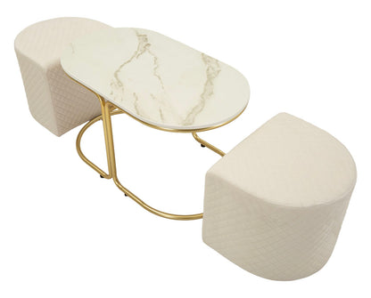 Salontafel Relax Coffee Table With 2 Stool 79×45×44 cm