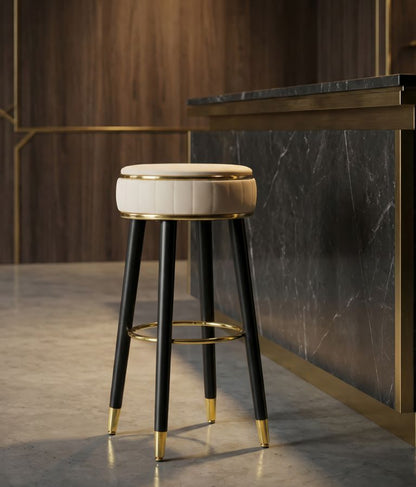 Barkruk London Bar Stool Cream Ø 38×74 cm