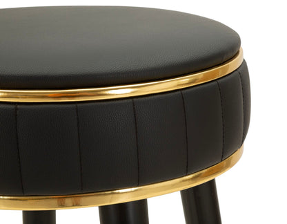 Barkruk London Bar Stool Black Ø 38×74 cm