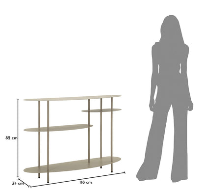 Consoletafel Saturn Console Plus Dove Grey 118×34×82 cm