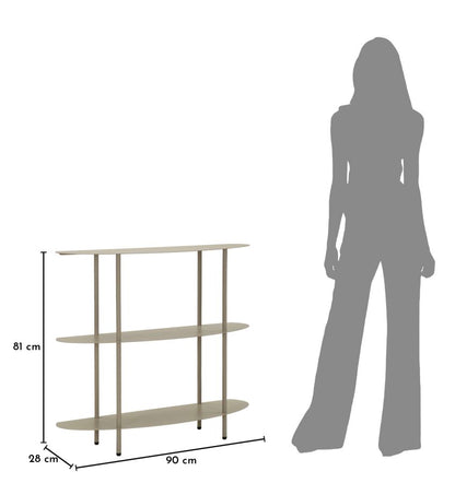Consoletafel Saturn Console Dove Grey 90×28 cm