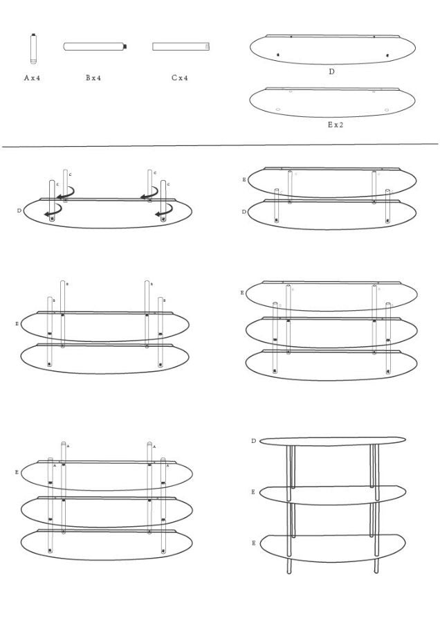 Consoletafel Saturn Console Dove Grey 90×28 cm
