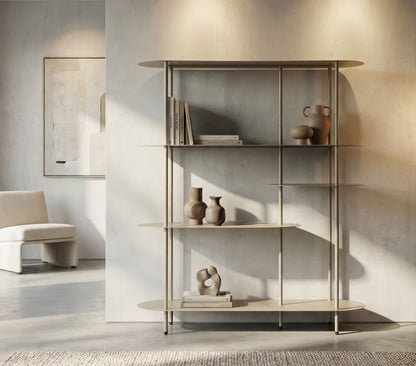 Boekenkast Saturn Book Shelf Dove Grey 118×31×139 cm