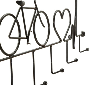 Kapstok Bicycle Wall Hanger Black Nero 59×3,2×26,5 cm