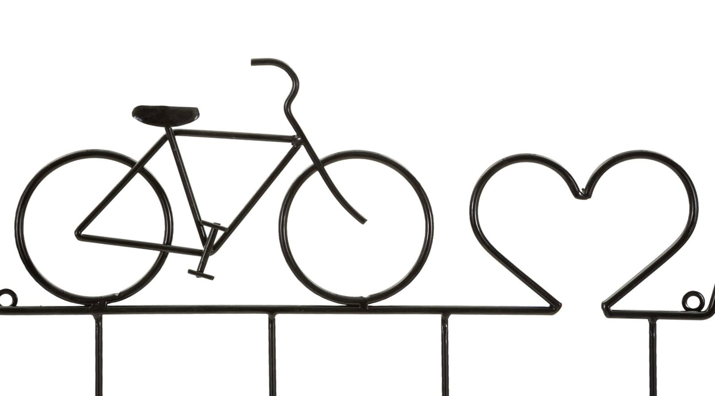 Kapstok Bicycle Wall Hanger Black Nero 59×3,2×26,5 cm