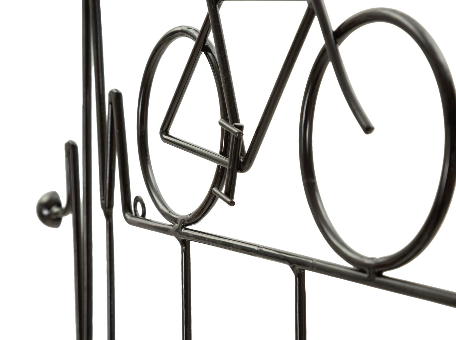 Kapstok Bicycle Wall Hanger Black Nero 59×3,2×26,5 cm