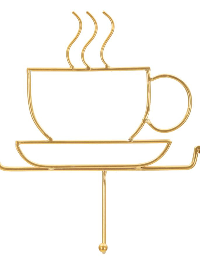 Kapstok Breakfast Wall Hanger Gold 60×3,8×26,7 cm