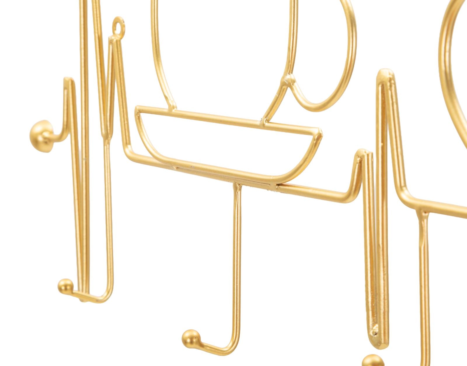 Kapstok Breakfast Wall Hanger Gold 60×3,8×26,7 cm