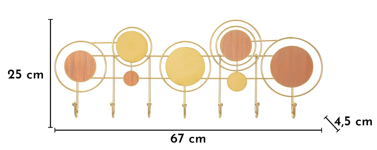 Kapstok Thursday Wall Hanger 67×4,5×25 cm