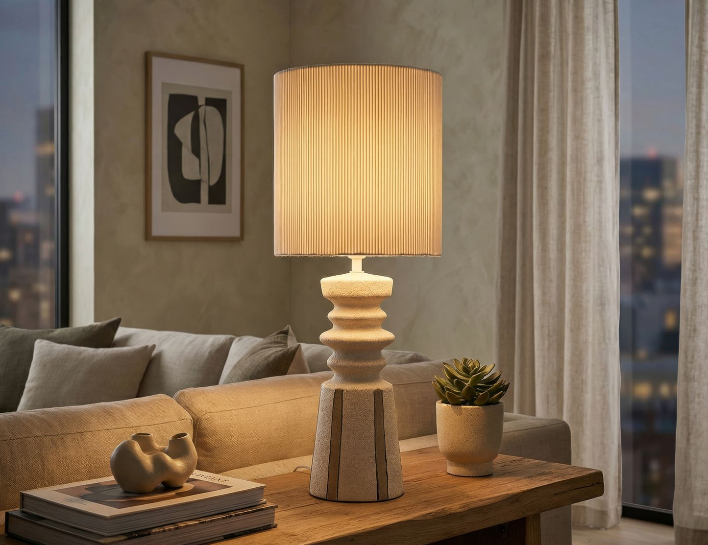 Tafellamp Tribal Table Lamp Ø 22,5×57 cm