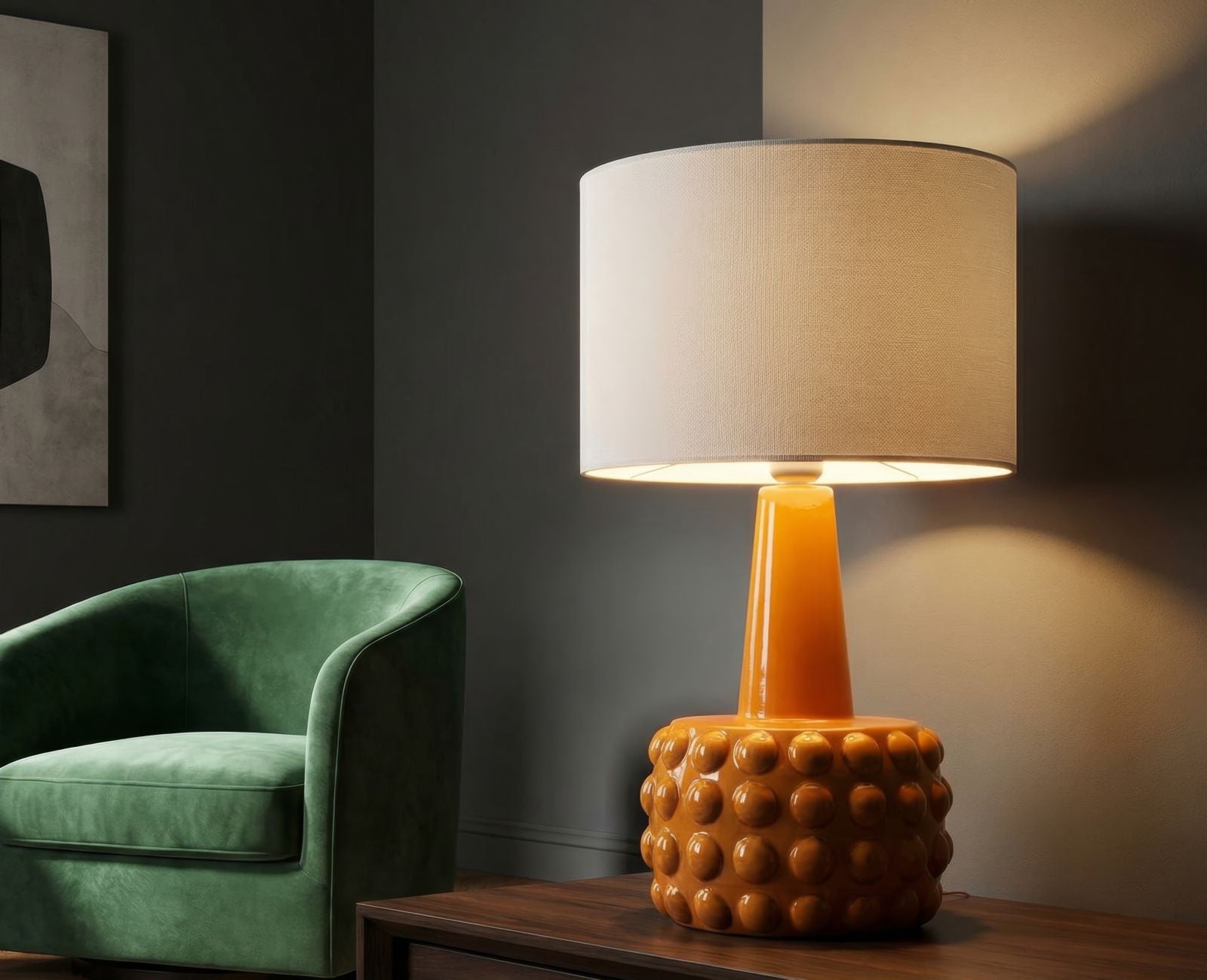 Tafellamp Gress Table Lamp Mustard Ø 30×51,5 cm