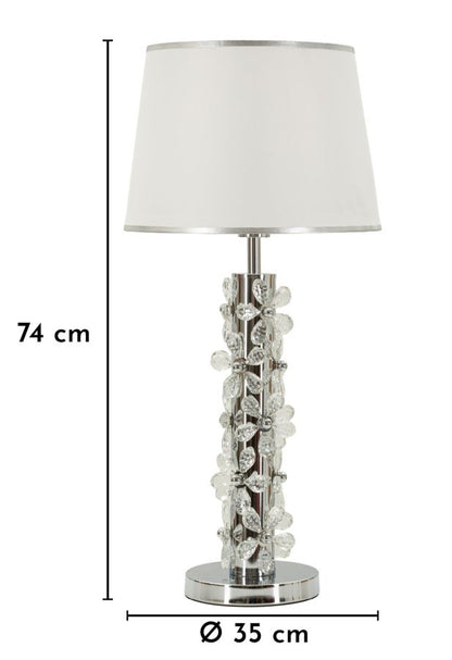 Tafellamp Flower Table Lamp Silver Ø 35×74 cm